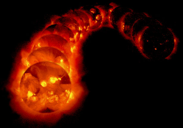 A változó Nap röntgenképe