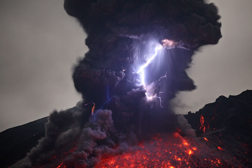 Sakurajima vulkán